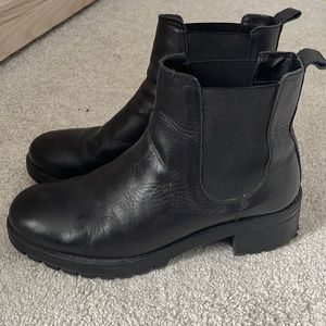 Urban Outfitters Leather Black Boots